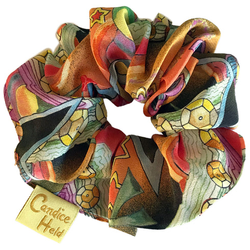 Scrunchie di seta erica